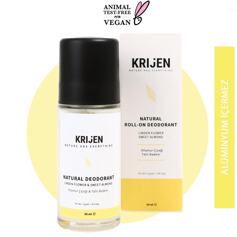 Linden Blossom & Sweet Almond Roll-On Deodorant | Aluminum-Free + Mineral + Natural Oils