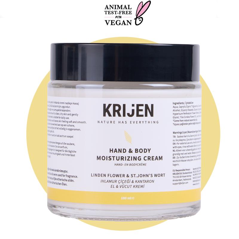 Linden & St. John's Wort Hand And Body Cream | Vitamin E + Coconut Oil + Shea Butter