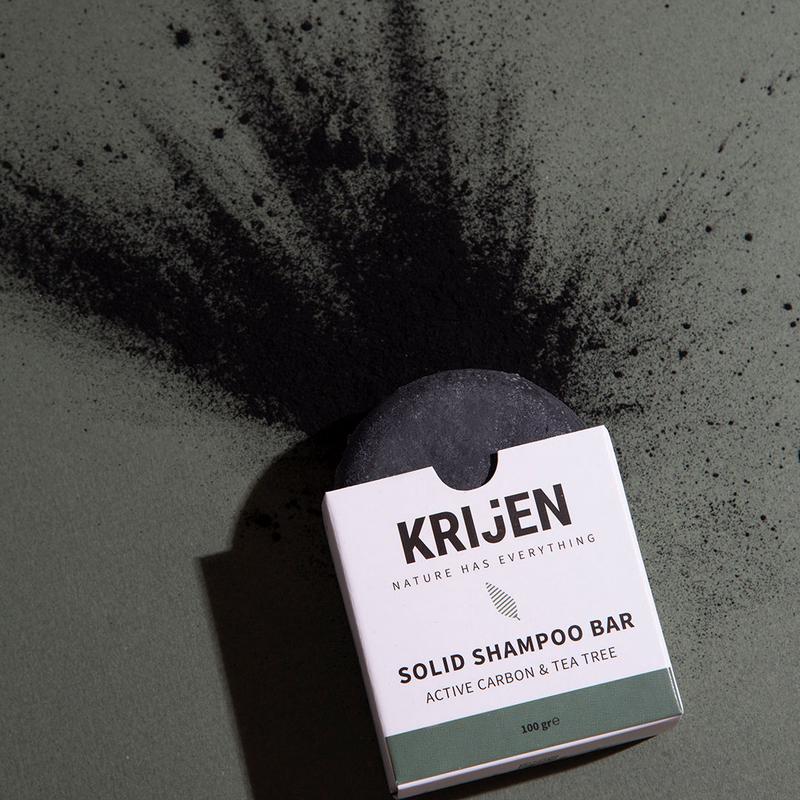 Activated Carbon & Tea Tree Solid Shampoo | Herbal Keratin + Vitamin E + Panthenol + Natural Oils