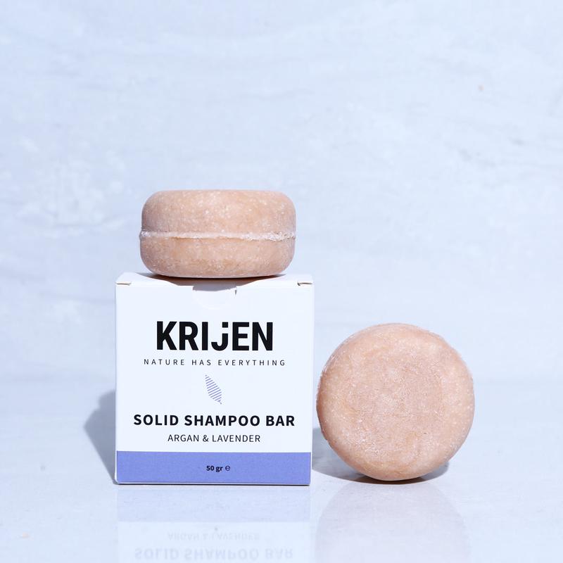 Argan & Lavender Solid Shampoo 50 Gr - Trial Size