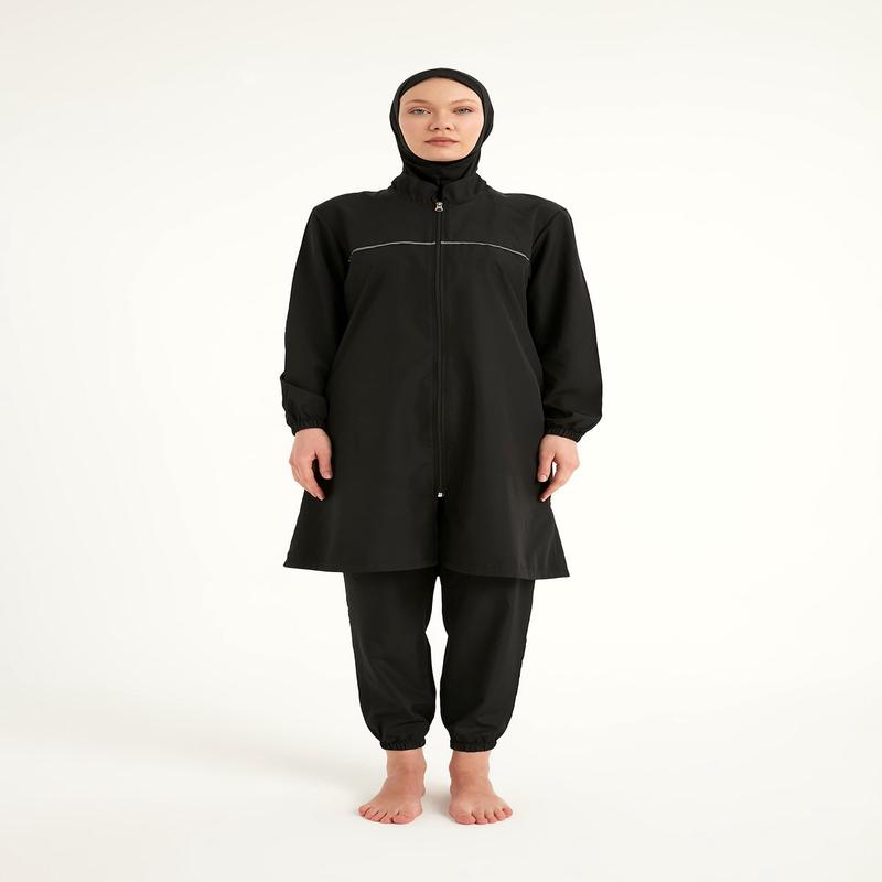 Andalus Black Full Coverage Burkini Set A2501-1