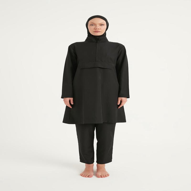 Andalus Black Full Coverage Burkini Set For A2503-1