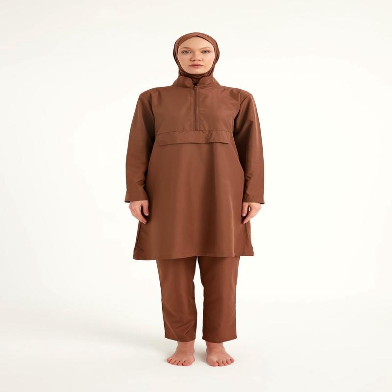 Andalus Black Full Coverage Burkini Set For A2503-3