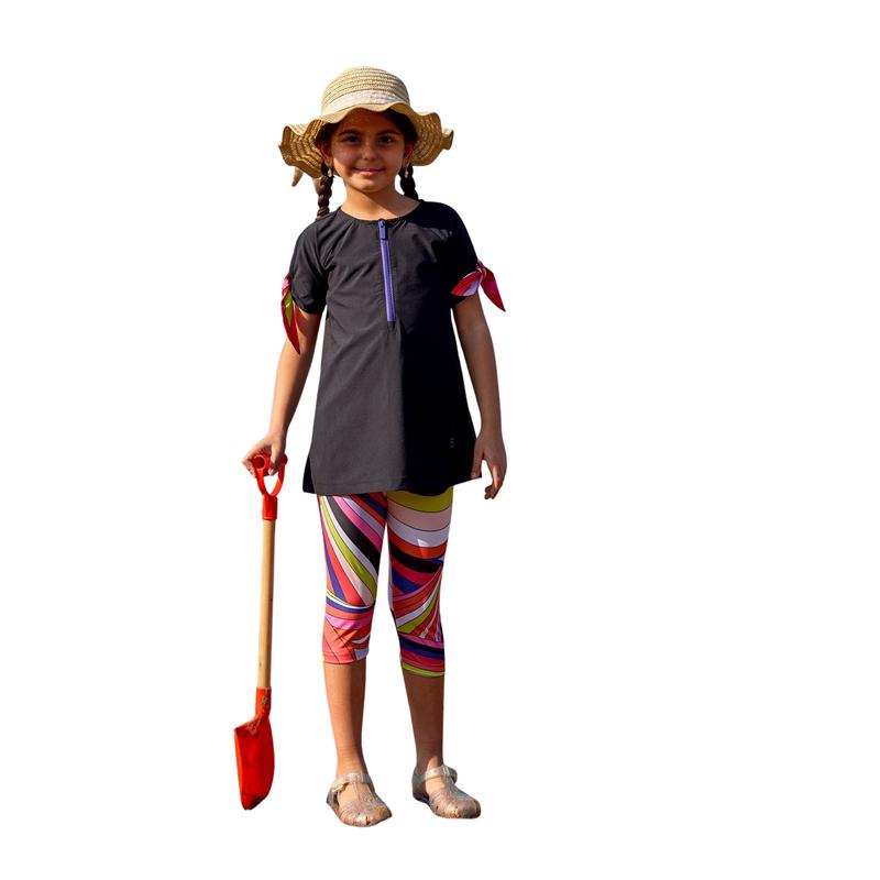 Marina Upf50+ Protective Girls Modest Swimsuit C2507