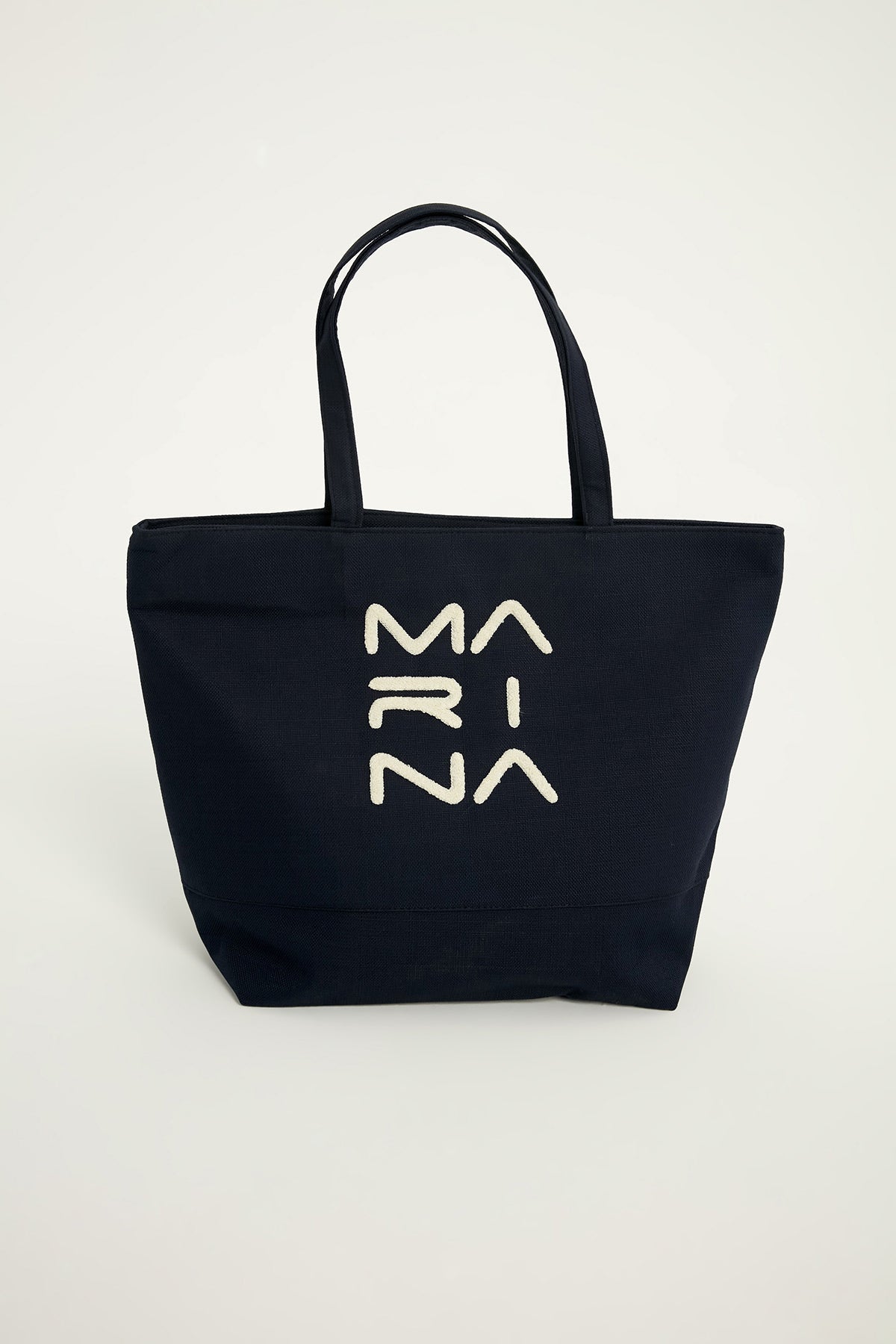 Navy Blue Beach Bag With Zipper Ca2501-2