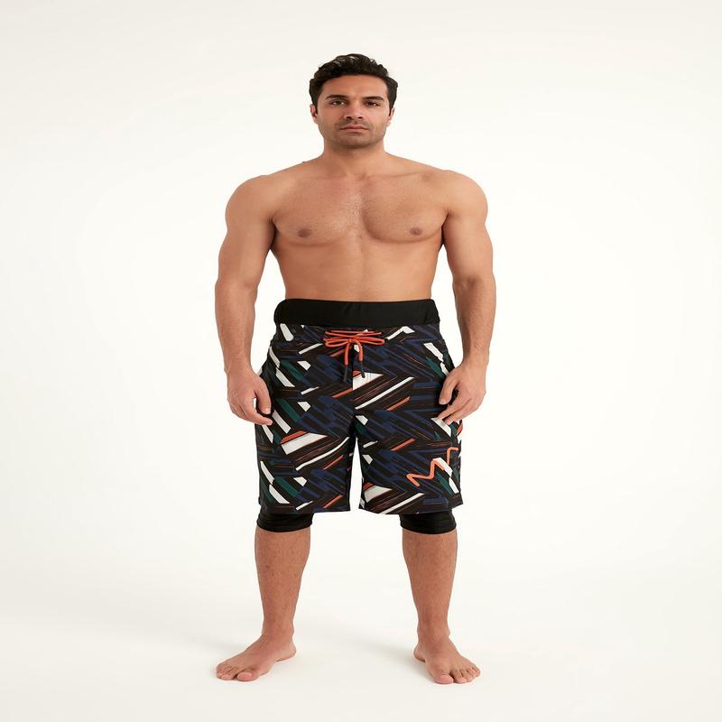 Marina Black Modest MenS Swim Shorts - S2502