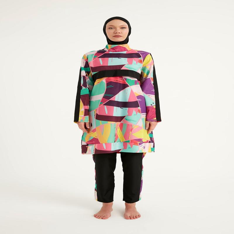 Rivamera Black Full Coverage Burkini Set For R2511