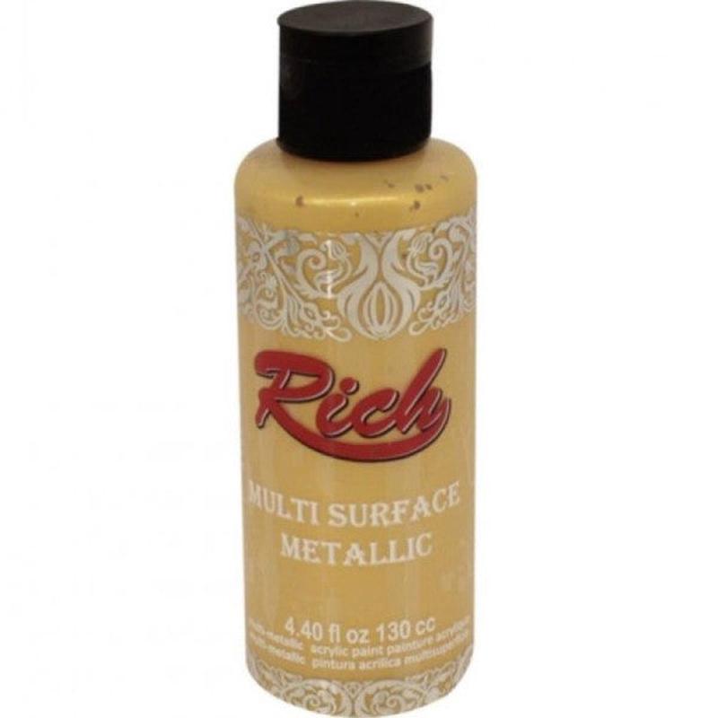 Rich Acrylic Paint Multi Metallic 120 Cc Gold 120-6504