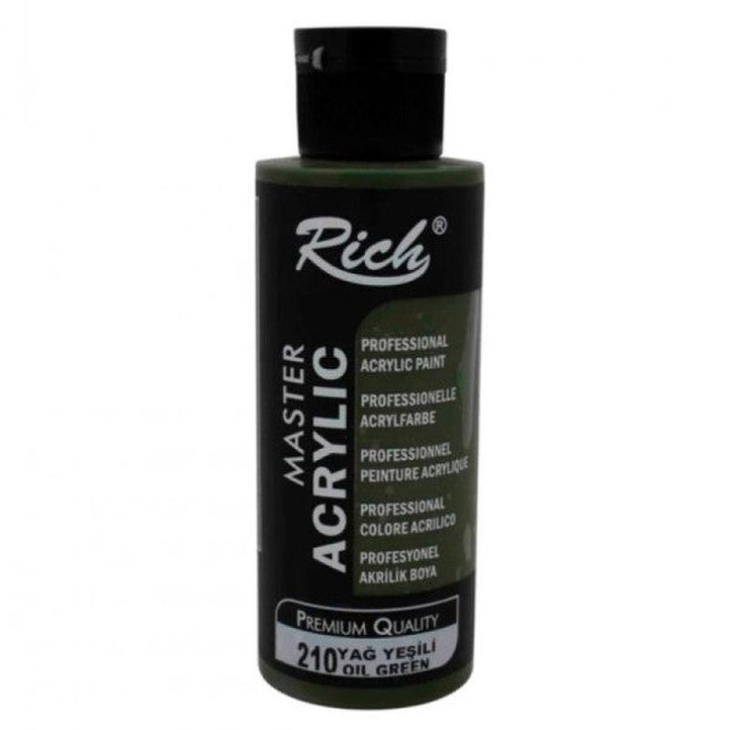 Rich Acrylic Paint 120 Cc Oil Green 120-210