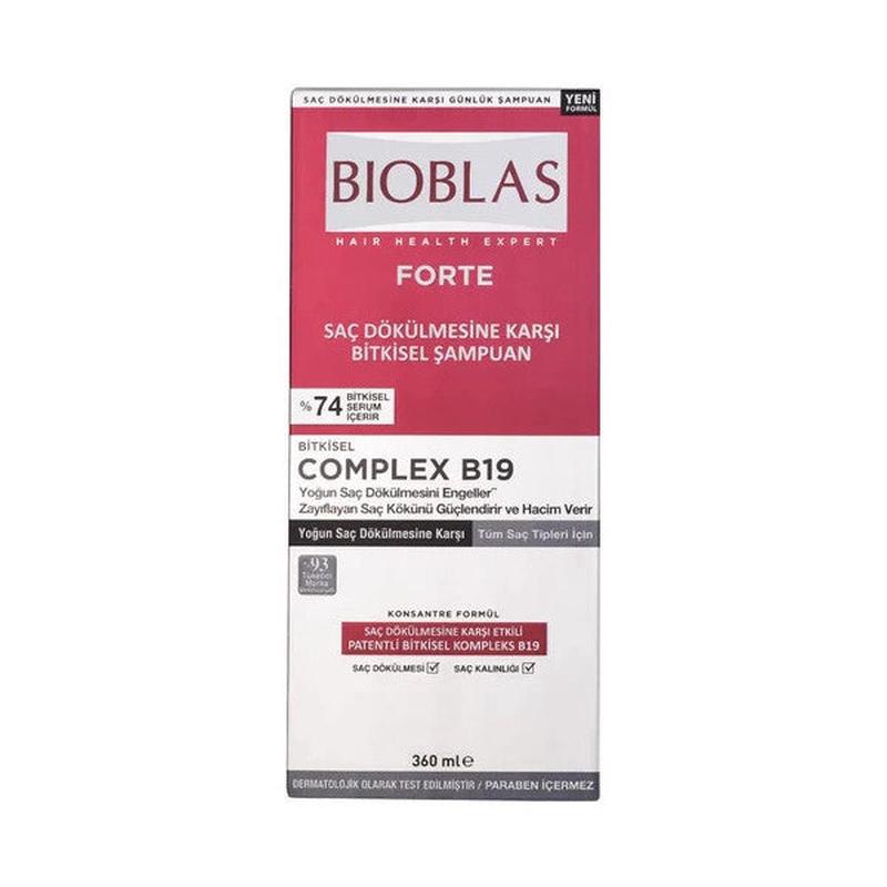 Bioblas Forte Intense Anti-Hair Loss Shampoo 360 Ml 4 Pieces