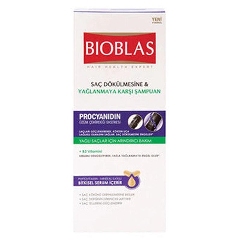Bioblas Anti-Hair Loss Shampoo 360 Ml Anti-Oily Hair Loss Shampoo 3 Pcs