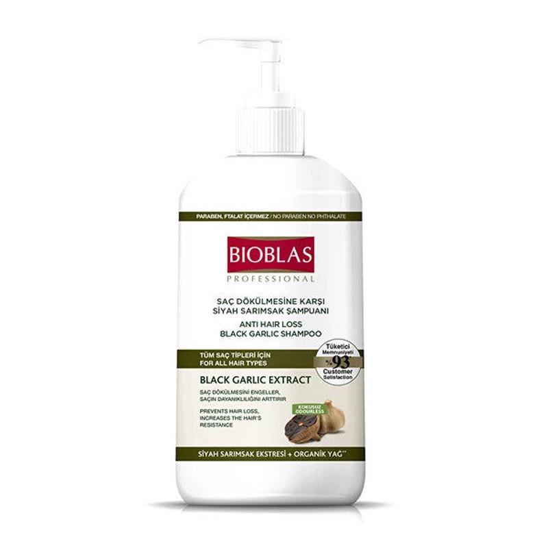 Bioblas Shampoo 1000 Ml Black Garlic Against Hair Loss