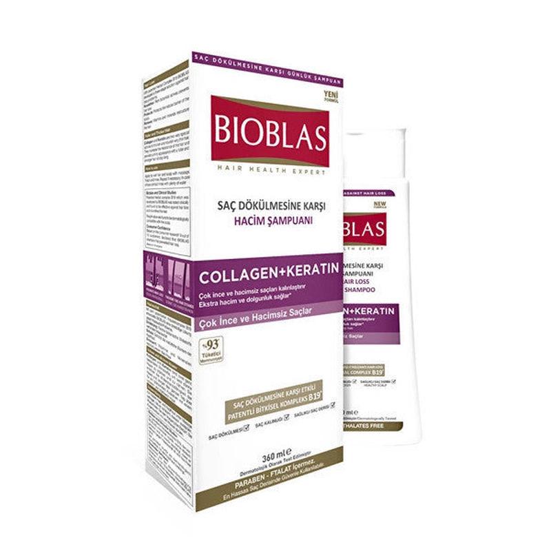 Bioblas Shampoo 360 Ml Anti-Hair Loss Collagen + Keratin