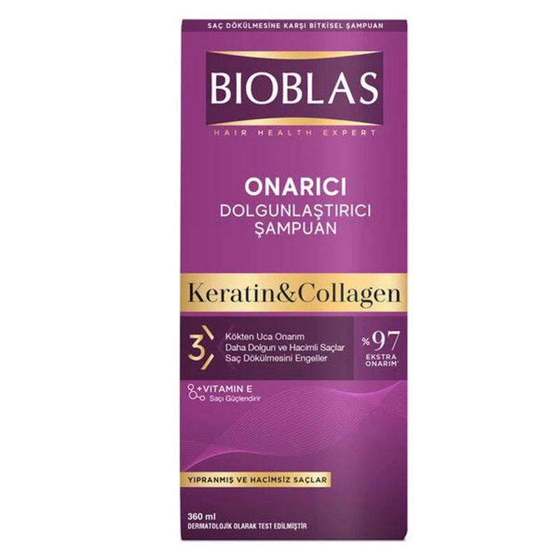 Bioblas Keratin Collagen Shampoo 360 Ml 2 Pieces