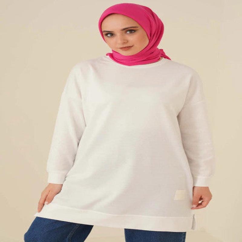 Casual Crest Tunic White