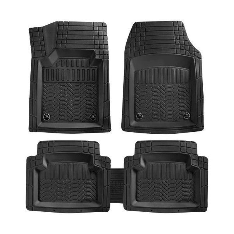 Floor Mats for Peugeot 508 Chrome Black Car Mat TPE Rubber Waterproof