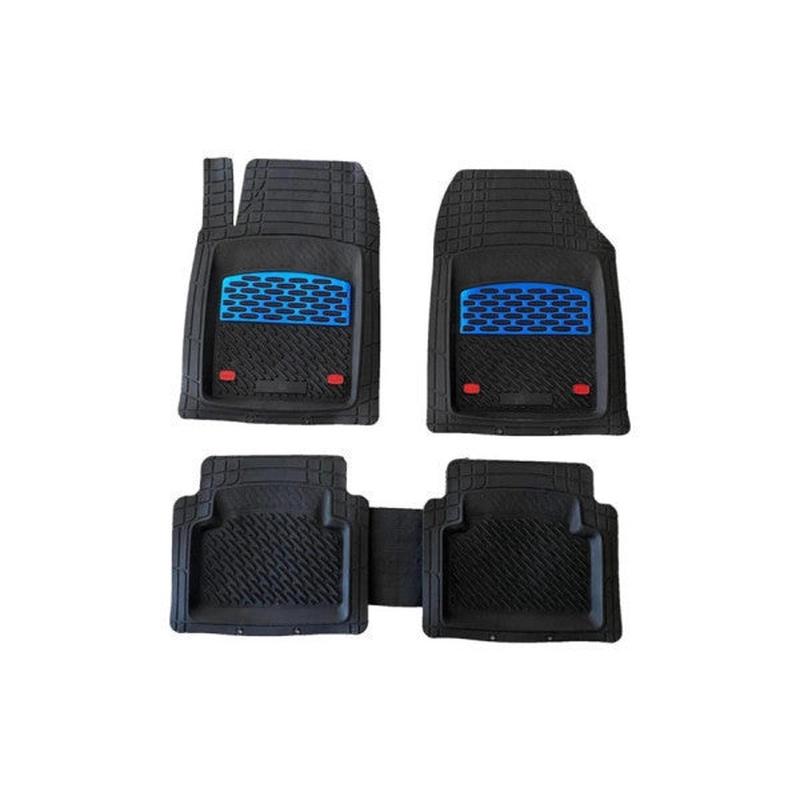 Floor Mats for Ford Focus 3 Chrome Blue Car Mat TPE Rubber Waterproof