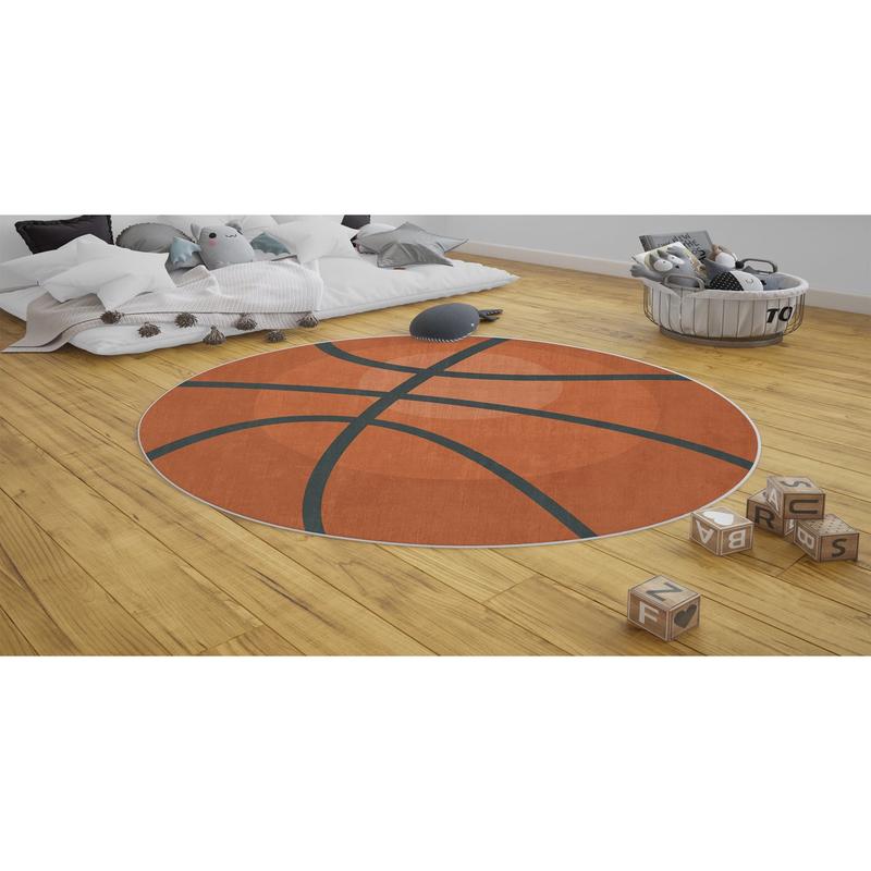Round Special Design Young Children's Room Carpet Basketball Ball
