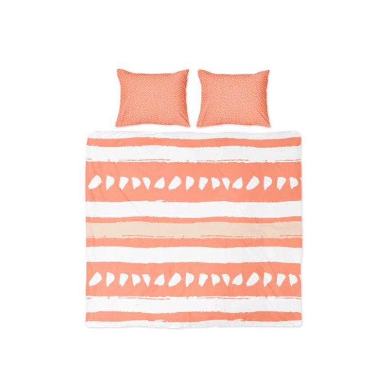 Borgo Salmon Double Duvet Cover Set