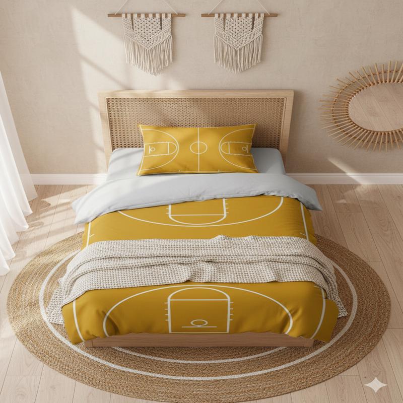 Basket 3D Digital Printing Single Duvet Cover Set | Duvet Cover And 1 Pcs Pillowcase | Bedding Set, Bedroom Decor