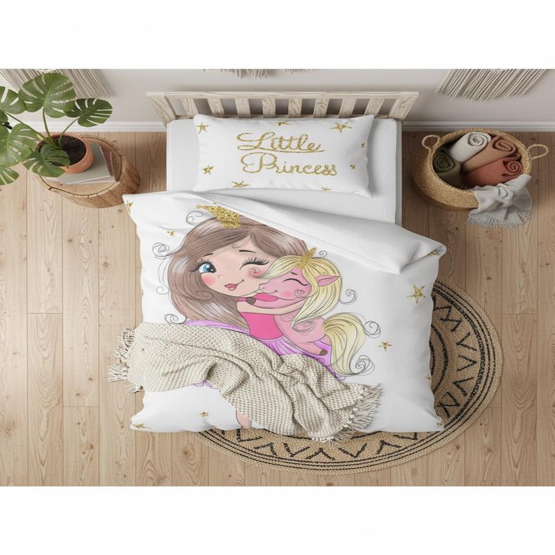 Little Princesses 3D Digital Printing Single Duvet Cover Set | Duvet Cover And 1 Pillowcase