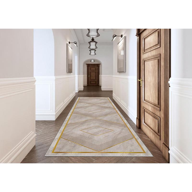 Printing Four Seasons Non Slip Washable Cutting Corridor Kitchen And Room Cutting Runner Pouf Carpet