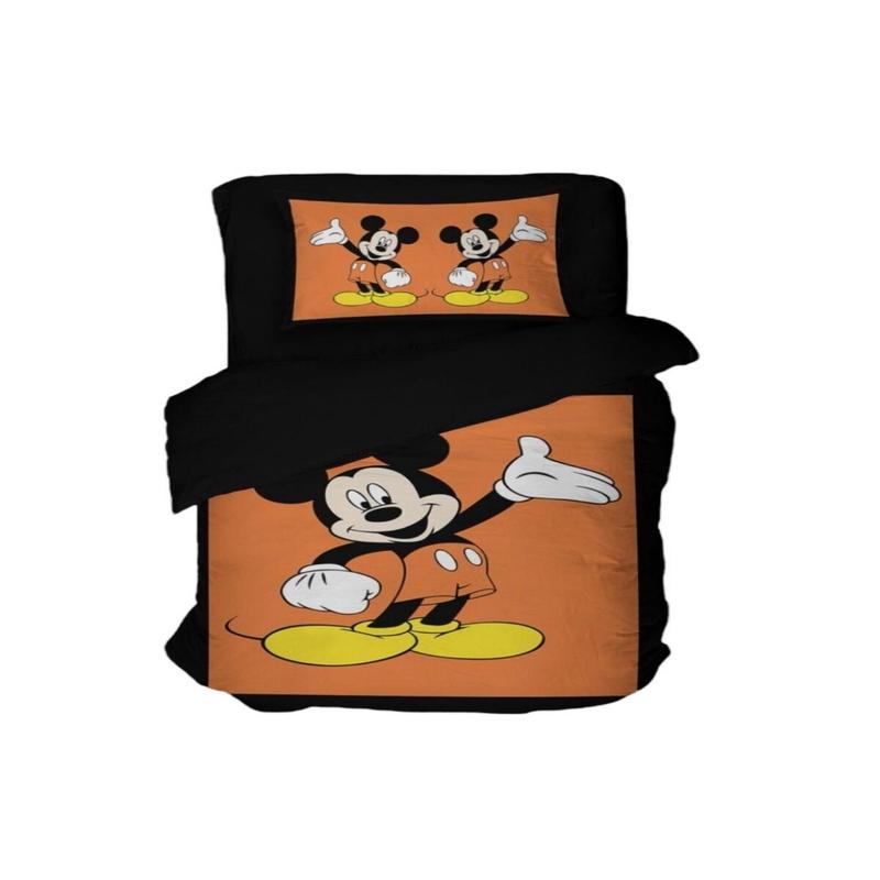 Mickey 3D Digital Print Single Duvet Cover Set | Duvet Cover And 1 Pillowcase
