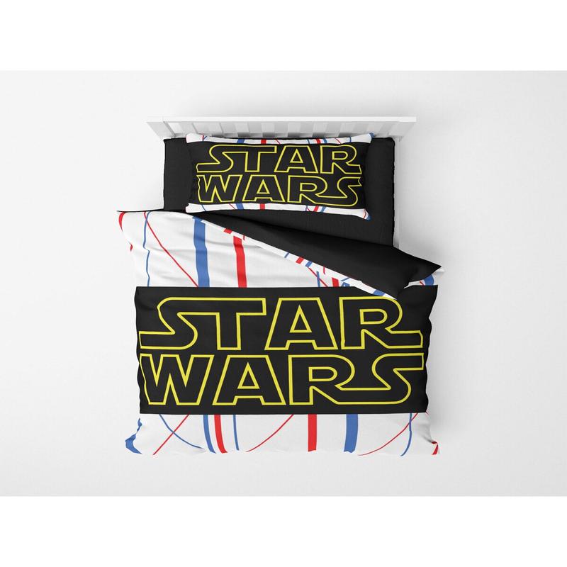 3D Digital Print Micro Satin Single Duvet Cover Set Star Wars 5 Patterned