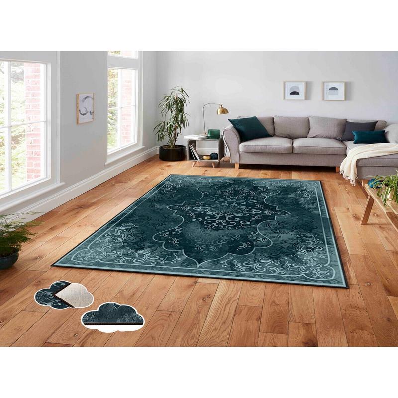 3D Digital Printing Classic Non Slip Base Carpet | Washable & Stain Resistant | Cozy Home Decor Gift