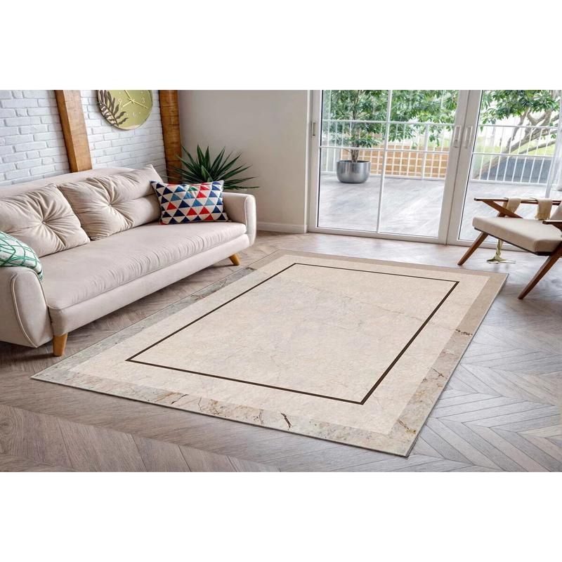 Machine Washable Non Slip Based Stain Resistant Living Room Carpet