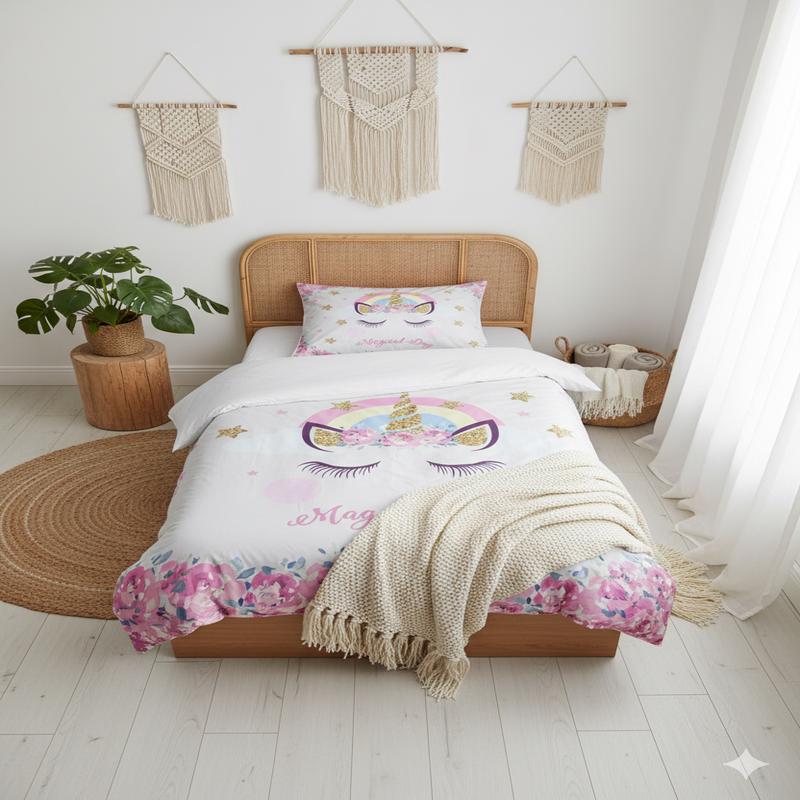 Magical Day 3D Digital Printing Single Duvet Cover Set | Duvet Cover And 1 Pcs Pillowcase | Bedding Set, Bedroom Decor