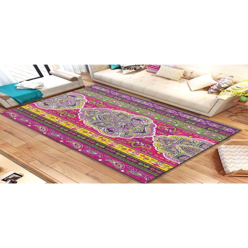 Traditional Ethnic Patterned Digital Printed Carpet