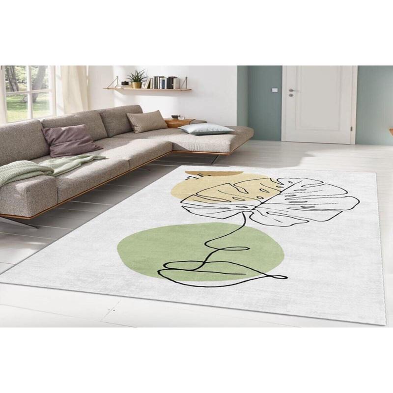 Leaf Face Digital Printed Carpet
