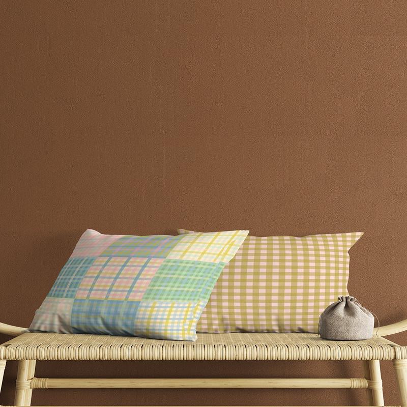 Colorful Square Pattern Double-Sided Gift Decorative 2 Pcs Cushion Cover