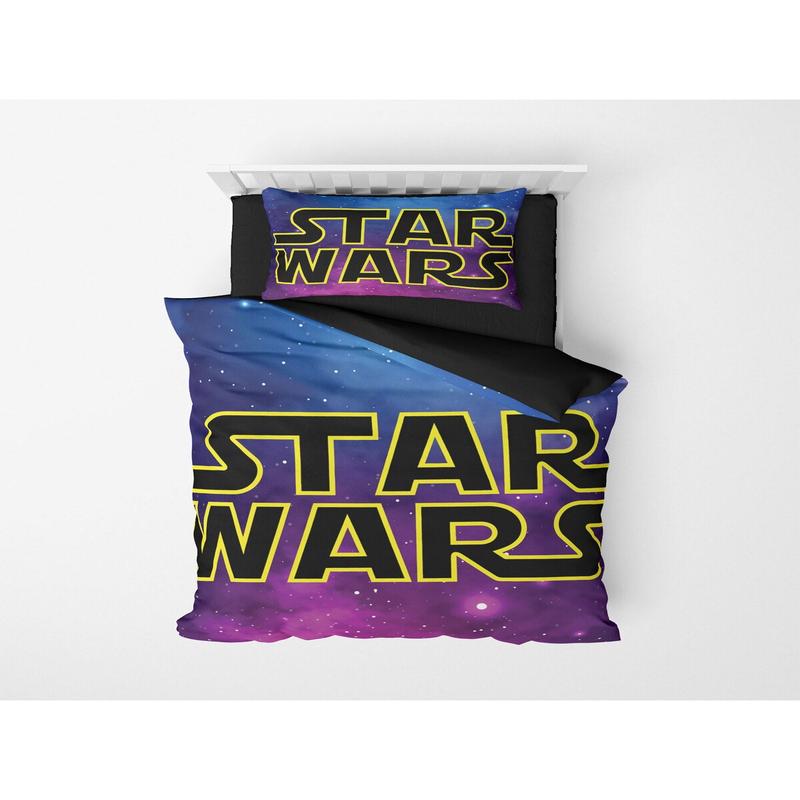 3D Digital Print Micro Satin Single Duvet Cover Set Star Wars 4 Patterned