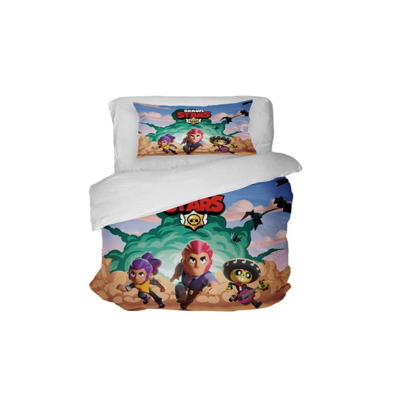 Brawl Stars 3D Digital Printing Single Duvet Cover Set | Duvet Cover And 1 Pillowcase