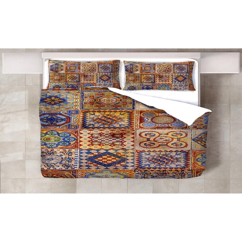 Florets 3D Digital Printing Double Duvet Cover Set | Duvet Cover And 2 Pcs Pillowcases | Bedding Set, Bedroom Decor