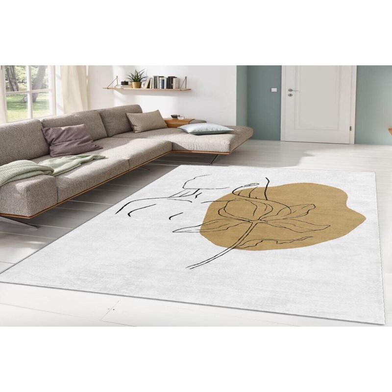 Woman Drawing Digital Printed Carpet