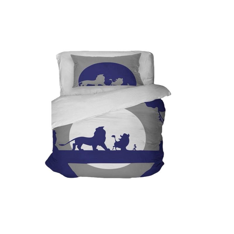 Blue King 3D Digital Printing Single Duvet Cover Set | Duvet Cover And 1 Pcs Pillowcase | Bedding Set, Bedroom Decor