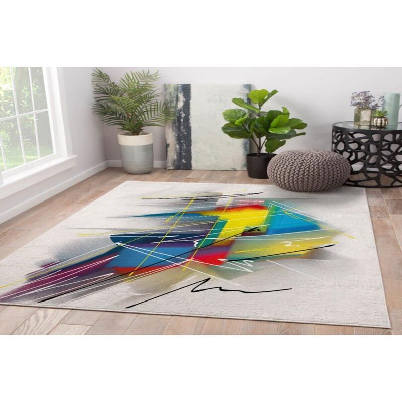 Colorful Signatures Digitally Printed Carpet