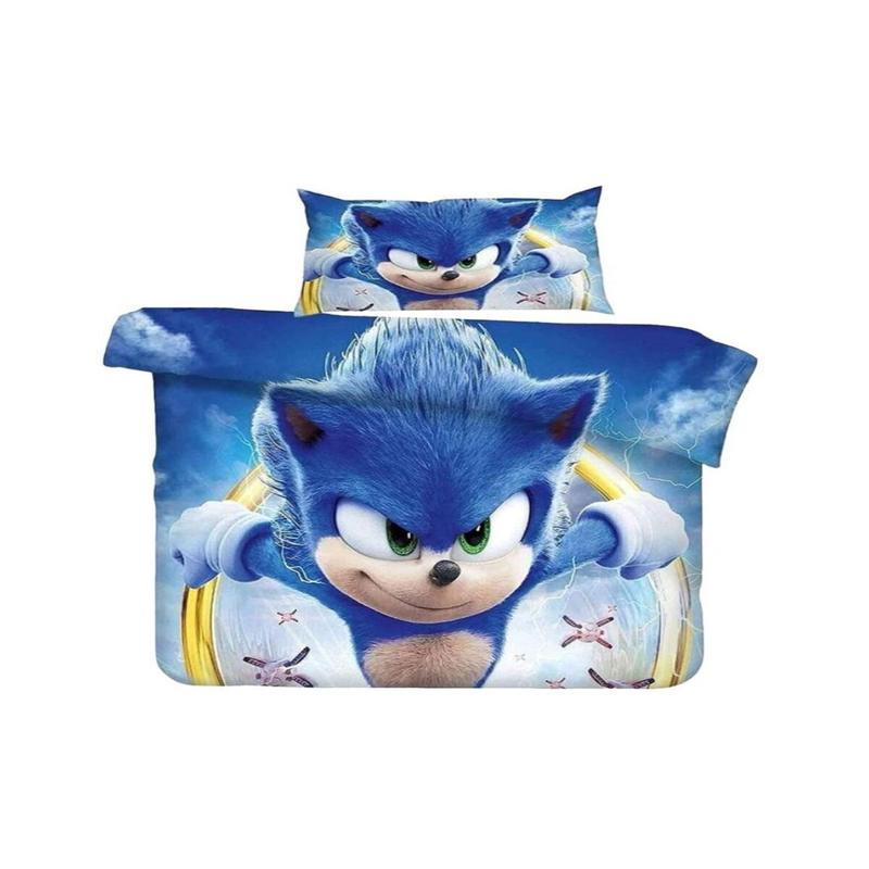 Sonic 3D Digital Printing Single Duvet Cover Set | Duvet Cover And 1 Pillowcase