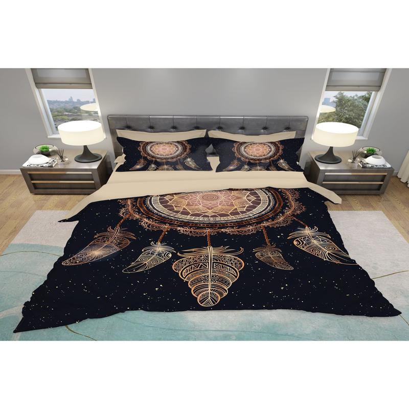 Dream Catcher 3D Digital Printing Double Duvet Cover Set | Duvet Cover And 2 Pcs Pillowcases | Bedding Set, Bedroom Decor