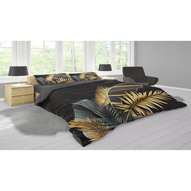 Leaf 3D Digital Printing Double Duvet Cover Set | Duvet Cover And 2 Pcs Pillowcases | Bedding Set, Bedroom Decor