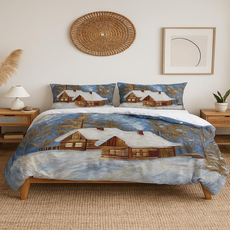 Home Landscape 3D Digital Printing Double Duvet Cover Set (Duvet Cover And 2 Pillowcases)