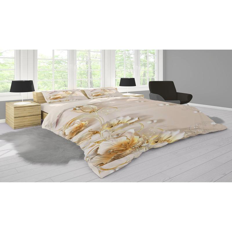 Pearl 3D Digital Printing Double Duvet Cover Set | Duvet Cover And 2 Pcs Pillowcases | Bedding Set, Bedroom Decor