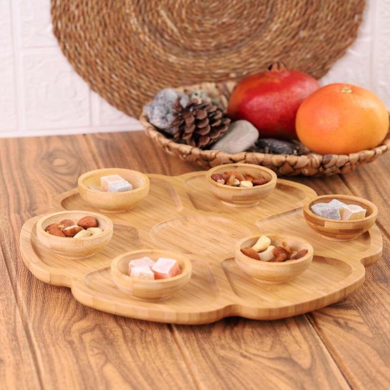 Bambum - 7 Piece Mini Sauce Bowl Rotating Serving Plate