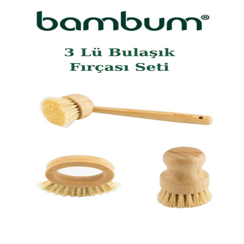 Belize - 3 Piece Kitchen Brush Set - Dish Brush Set