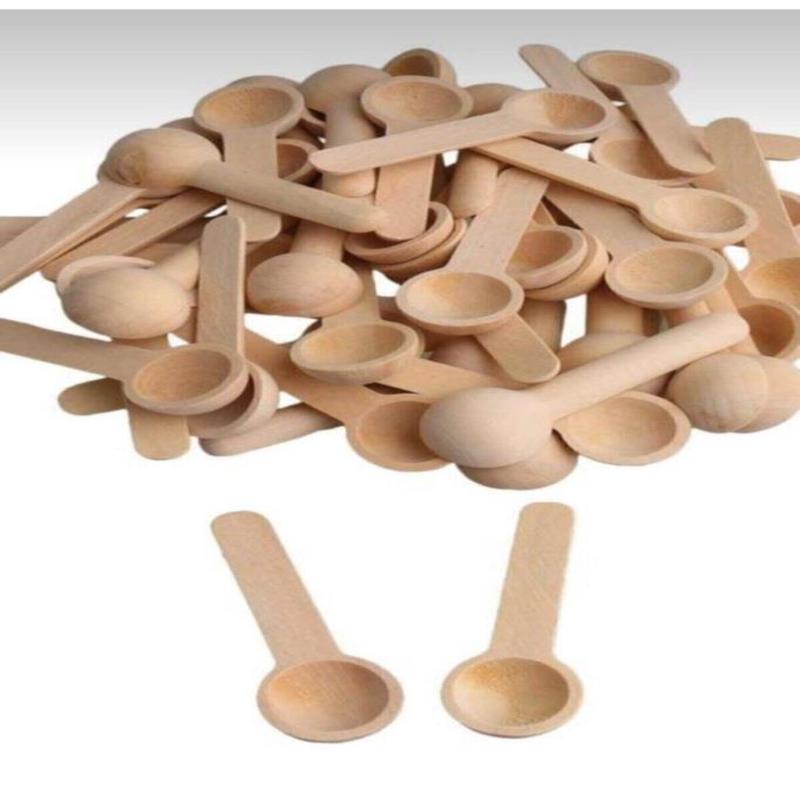 Wooden Spice And Jam Spoons 6 Pieces