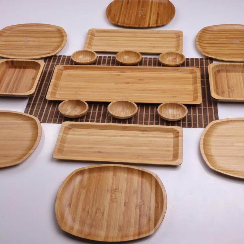 Atbyhome Bambu Elegance 6 Person 17 Piece Natural Bamboo Breakfast Set - Breakfast Set