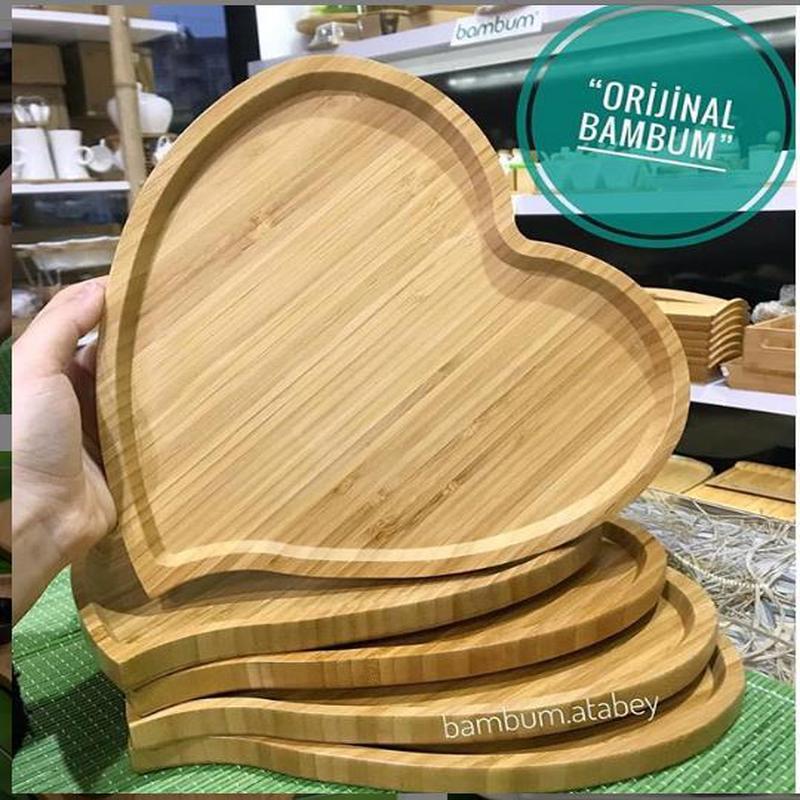 Bambum Amor Heart Serving Plate Large 6 Pieces